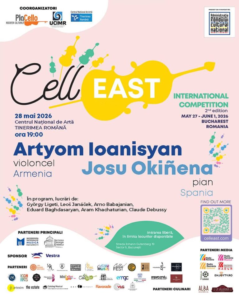 RECITAL DE VIOLONCEL ȘI PIAN – CellEAST International Competition 2nd edition