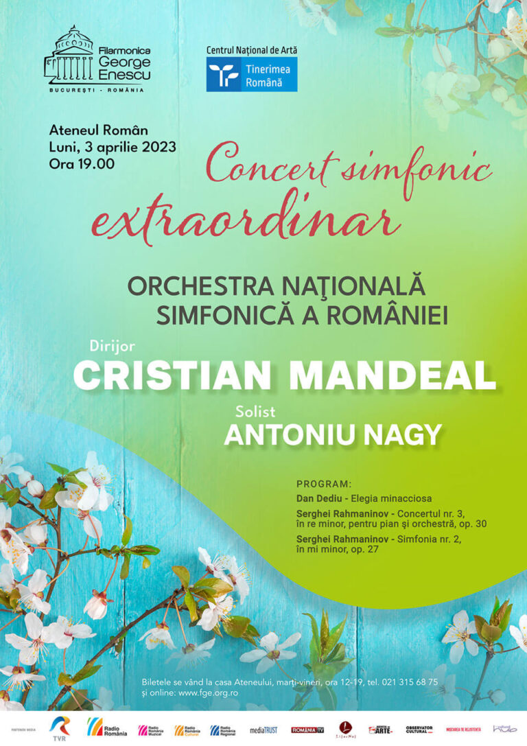 ORCHESTRA NATIONALA SIMFONICA A ROMANIEI, DUBLU CONCERT EXTRAORDINAR LA BUCURESTI SI SALONIC
