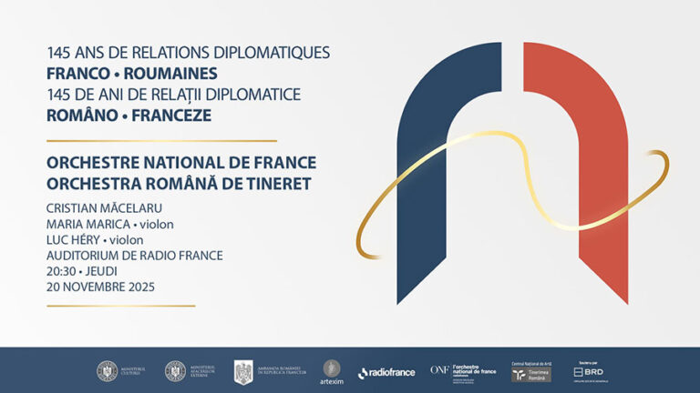 „SIDE BY SIDE” LA PARIS – ORCHESTRA ROMÂNĂ DE TINERET ALĂTURI DE ORCHESTRA NATIONALĂ A FRANTEI ȘI DIRIJORUL CRISTIAN MĂCELARU